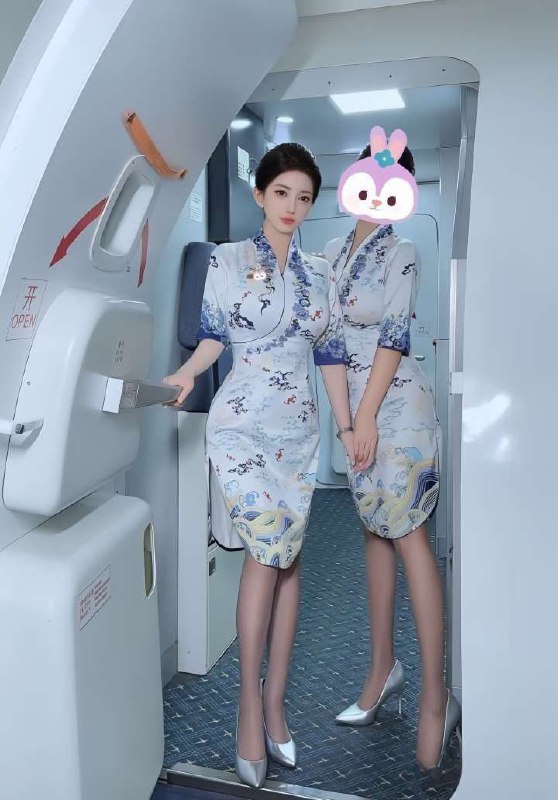 海口外围 海南航空最美空姐落地青岛短暂停留 雪白肤色 专业知识过硬 服务火辣辣 见识不一样的 空乘服务
